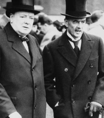 Churchill y Chamberlain