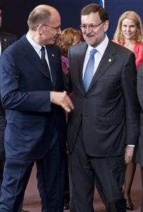 Rajoy con Letta hoy en Bruselas