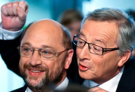 Schulz y Juncker en Bruselas